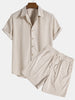 RAUL SHORT-SLEEVED CORDUROY BUTTON UP SHIRT & SHORTS