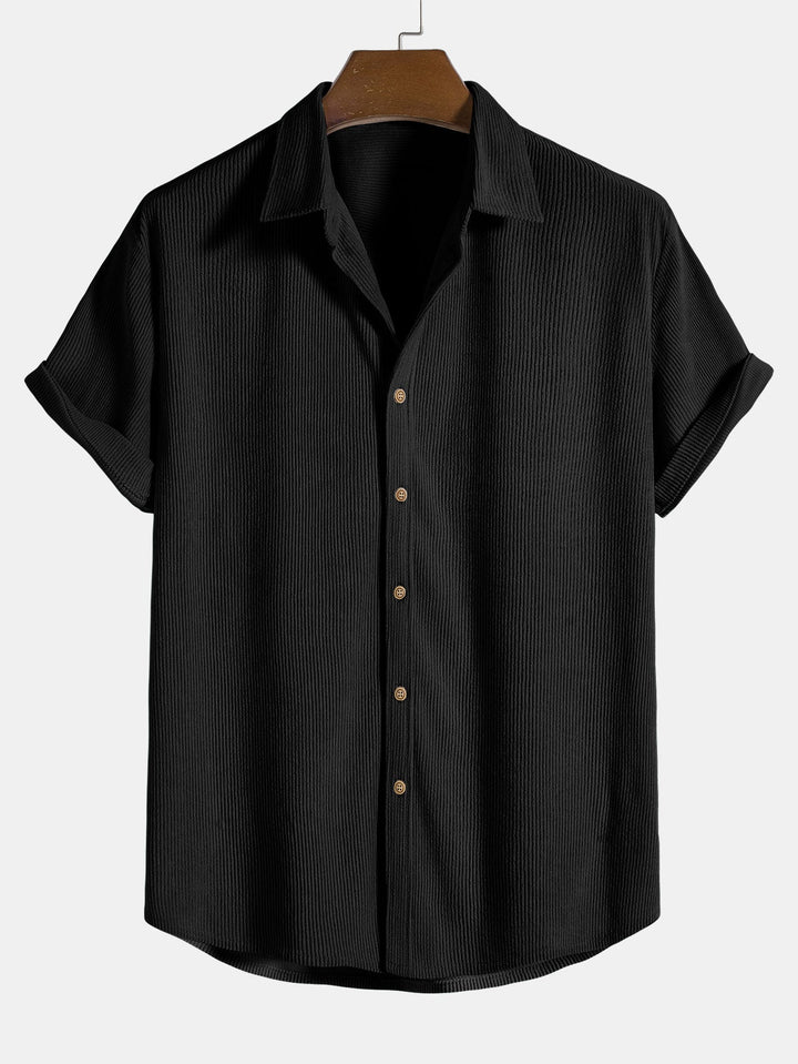 RAUL SHORT-SLEEVED CORDUROY BUTTON UP SHIRT & SHORTS