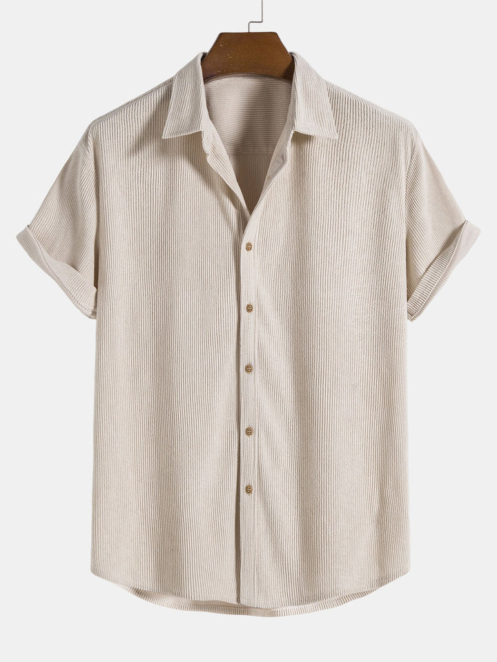 RAUL SHORT-SLEEVED CORDUROY BUTTON UP SHIRT & SHORTS