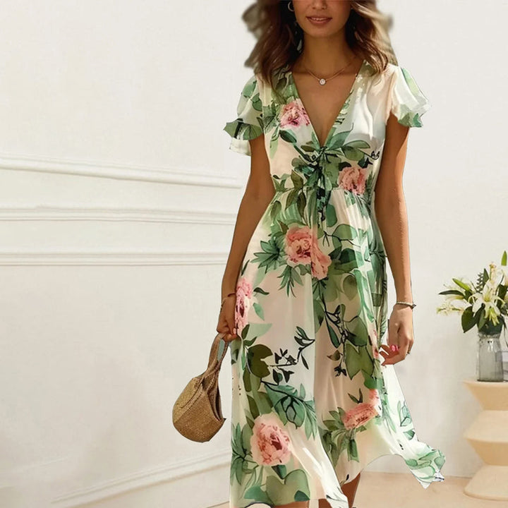 HEDWIG ELEGANT FLORAL DRESS