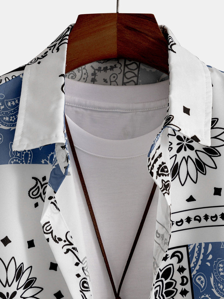 ANDRÉS PAISLEY PRINT BUTTON UP SHIRT