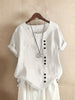 DIETLIND - CASUAL BUTTON DECOR BLOUSE