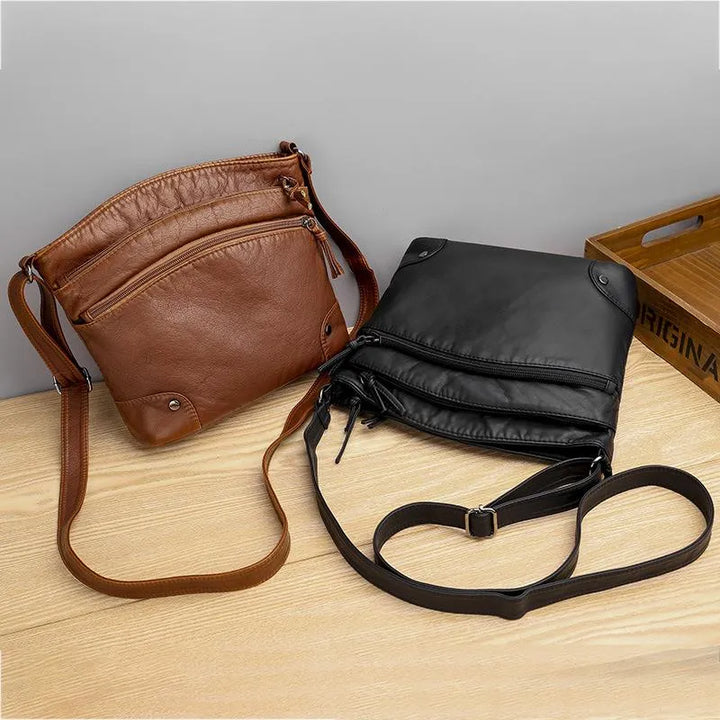 AGNETHE LEATHER CROSSBODY BAG