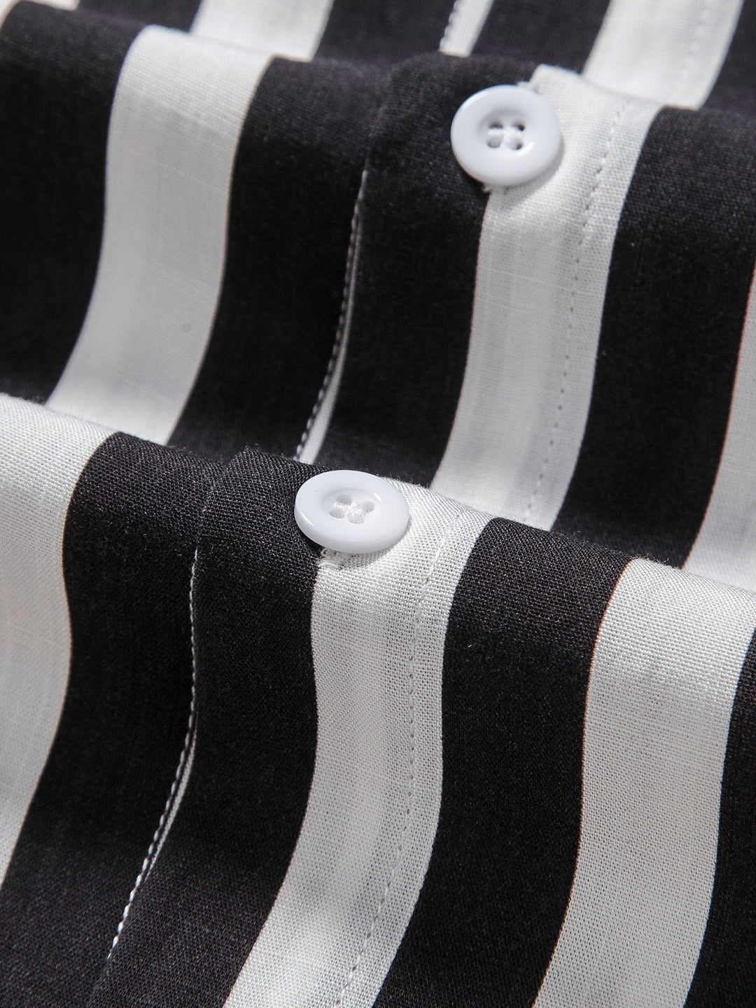 RICARDO STRIPED STAND COLLAR SHIRT & SWIM SHORTS