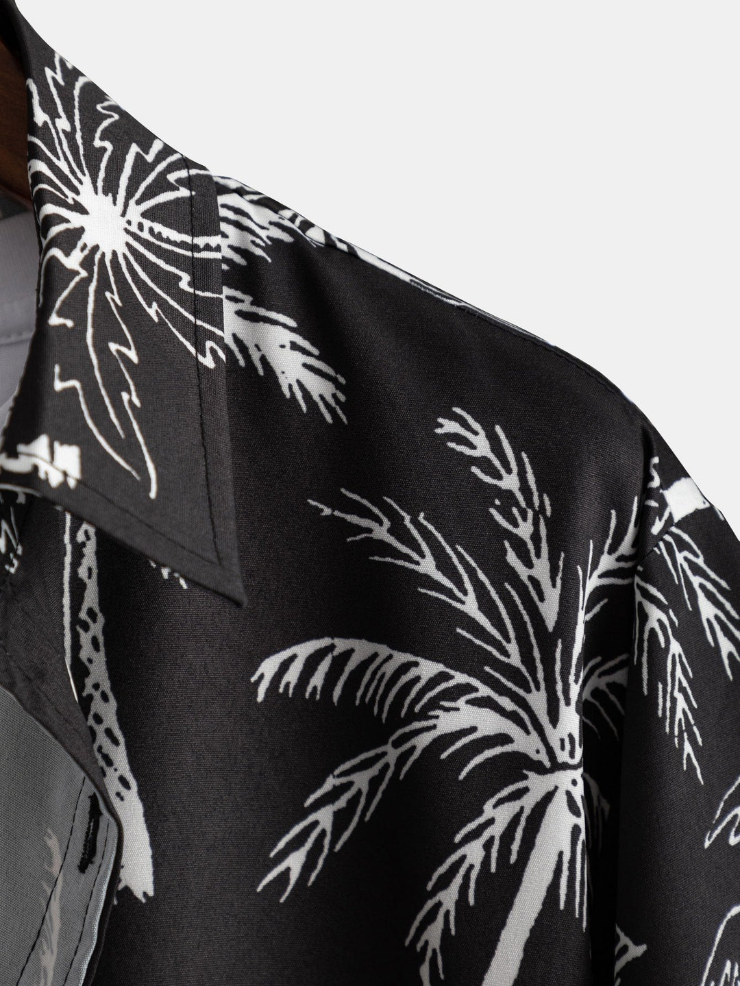 SERGIO PALM TREE PRINT BUTTON UP SHIRT