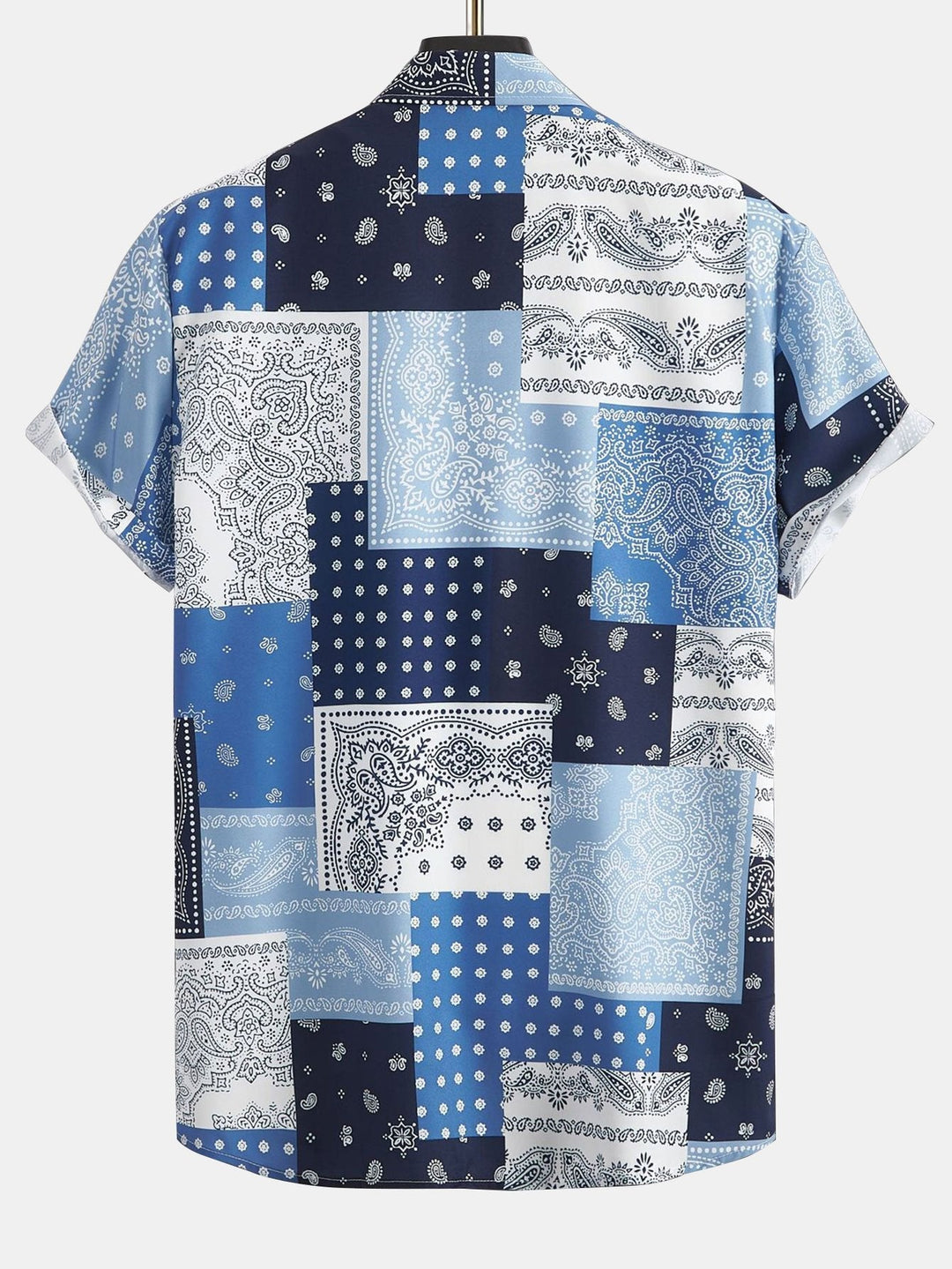 DIEGO PAISLEY PATCHWORK PRINT BUTTON UP SHIRT