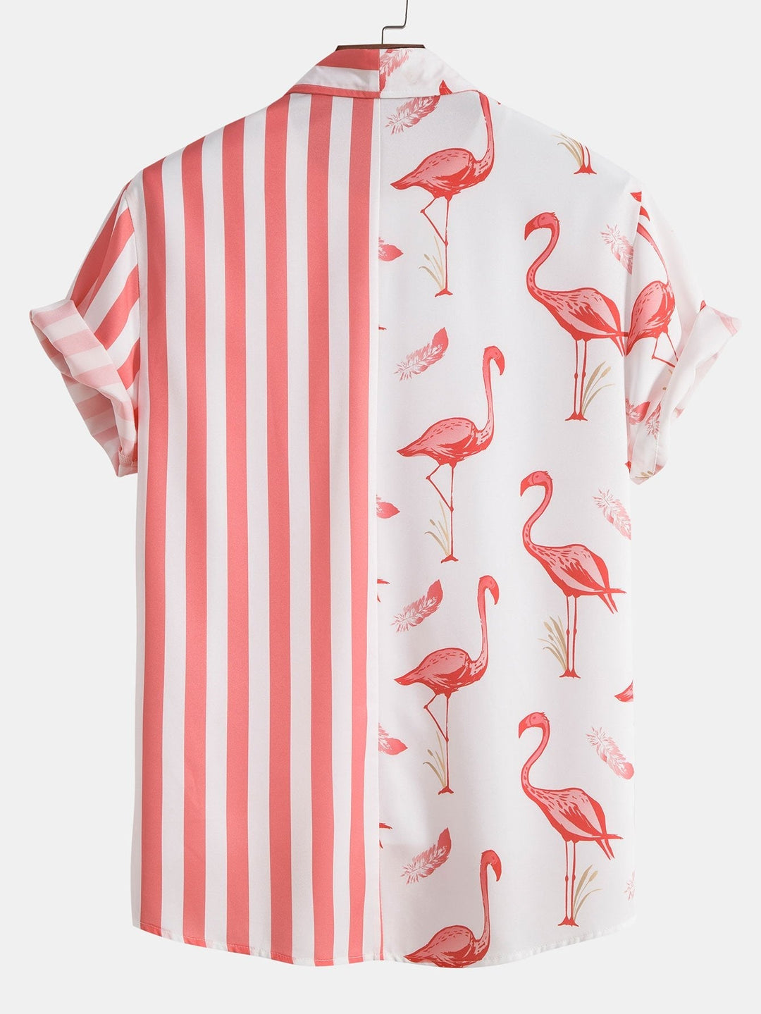 ALEJANDRO FLAMINGO STRIPE PANEL SHIRT & SWIM SHORTS